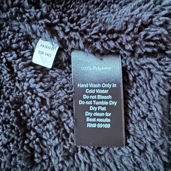 ATM Teddy Bear black long sleeved hooded jacket with front zipper M - Picture 7 of 7